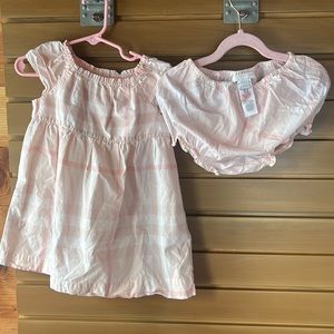 Burberry Children Little Girls 2T mini nova check pink dress w/ bloomers